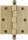 Nostalgic Warehouse Ball-Tip Residential Door Hinge with Square Corners
