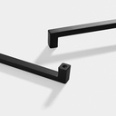 20PC Black Cabinet Pulls Square Cabinet Handles Black Kitchen Hardware for Drawer Aluminium Alloy Handle (20, 5.04In)