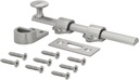 Nuk3Y Heavy Duty Solid Brass Dutch Door Surface Bolt (6", Satin Nickel)