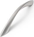 10 Pack Brushed Nickel Cabinet Pulls 5 Inch Arch Twisted Silver Handles Drawer Kitchen Cupboard Bathroom Dresser Cabinet Hardware Zinc Alloy