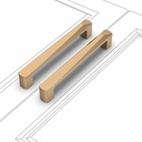 10 Pack 5 Inch(128Mm) Kitchen Cabinet Handles Champagne Bronze Cabinet Pulls Kitchen Cabinet Hardware Gold Drawer Pulls for Dresser Cupboard Wardrobe