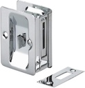 Richelieu Hardware 1701CPSBC Onward Pocket Door Pull, Privacy Lock, 3 1/4 in (82 Mm), Rectangular, Chrome