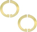 Mcredy Gold Half Moon Drawer Pulls Semicircle Drawer Pull 128Mm/5 Mounting Hole Distance with Screws Zinc Alloy Semi Circle Cabinet Pulls Pack of 4