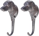 2Pcs Heavy Duty Wall Hooks, Dog Bathroom Towel Hooks, Animal Hooks on Door for Living Room Bedroom Kitchen Hotel Furniture Hardware, Hang Clothes, Towels, Hats, Coats, Bags, Keys, Belts