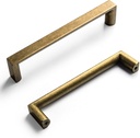 Goo-Ki 5 Inch (128Mm) Retro Zinc Alloy Cabinet Handles,Antique Brass Cabinet Pulls for Dresser,Wardrobe&Cupboard,Antique Brass Kitchen Hardware,6 Pack