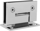 CKB 90 Degree Heavy Duty Solid Brass Glass Shower Door Hinge, for 3/8"(10Mm) - 1/2"(12Mm) Thickness Tempered Glass, Wall to Frameless Tempered Glass Door Hinge, Polished Chrome Finish.