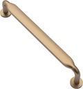 Alzassbg 10 Pack Champagne Bronze Cabinet Handles, 5 Inch(128Mm) Hole Centers Arch Modern Cabinet Pulls Kitchen Cabinets Hardware for Cabinets and Drawers AL3503TGP