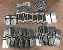 44 Pack Todco Door Repair Kit- All Hinges + 2" Rollers + Hardware - Whiting New