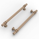 10 Pack 7"(177Mm) Champagne Bronze Cabinet Pulls Knurled Kitchen Cabinet Handles Drawer Pulls Gold Cupboard Hardware for Cabinets
