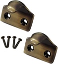 QCAA Forged Brass Heavy Duty Sash Lift, Brushed Antique Brass, 2 Pack, Made in Taiwan