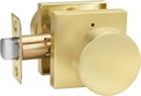 Goldenwarm Privacy Gold Interior Door Knob, Zinc-Alloy Heavy Duty Interior Door Knob Bedroom, Contemporary Brass Door Knob Privacy, Brushed Gold Door Knob Interior for Bathroom(1 Pack)