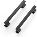 JOY DECOR 10 Pack Matte Black Cabinet Pulls Kitchen Handles for Cabinets 6 Inch Length with 5 Inch Hole Center Kitchen Cabinet Door Handles for Kitchen Cabinets and Dresser Drawers