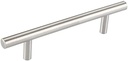 Shile 10 Pack Satin Nickel Cabinet Hardware Handle Pull 5'' Hole Center 7.8'' Overall Length