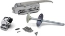 Kason 0056 Polished Chrome Handle KIT with 3/4" to 1 1/2" Offset Strike, 6" inside Release, and Hardware KIT
