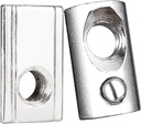 100Pcs M5 T Slot Nut with Locatable Ball, T-Nuts, T Slot-Nut Hardware Nut for 2020 2040 2060 2080 Series Aluminum Extrusion Profile