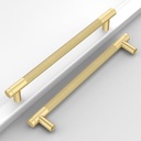 10 Pack 7-1/2"(192Mm) Brushed Gold Cabinet Pulls Knurled Kitchen Cabinet Handles Drawer Pulls Cupboard Hardware for Cabinets