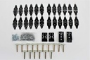 44 Pack Whiting Door Repair Kit ALL Hinges + 2" Rollers + Hardware! Todco Morgan