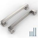 10 Pack 5 Inch(128Mm) Kitchen Cabinet Handles Brushed Satin Nickel Cabinet Pulls Kitchen Cabinet Hardware Drawer Pulls for Dresser Cupboard Wardrobe