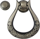 Brass Door Knocker Hand-Etched Cavred Gate Knocker Handle Pull Door Accessories Home Decor Knocker Door Hardware (Carving)