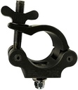The Light Source Mega-Coupler with Flat Head Bolt, M12 Metric Hardware, Black Anodized