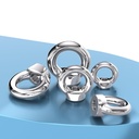 M24(1Pcs) Stainless Steel 304 Lifting Eye Nut, UNC Heavy Duty Marine Grade, Hardware Ring Shaped Eye Bolt
