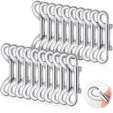 20 Pieces Bolt Snaps Double Ended Snap Hooks 3.5 Inch Zinc Alloy Trigger Chain Metal Clips Key Holder for Linking Key Chain Dog Leash Collar Pet Feed Buckets