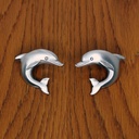 Costello Coastal - Dolphin Cabinet Knobs (Matched Pair) | Artist Pewter Collection Hardware
