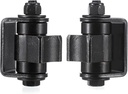 Sumnacon Heavy Duty Gate Hinges 2 Pcs Adjustable Gate Hinge Weld onto Larger Iron or Steel Gates up To1100 Lbs Sturdy Steel Gate Hinges for Driveway Gate Weld on Hinges for Estate,Swing Gates,Black