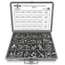A2-70 Stainless Steel Metric Hex Cap Screws Bolts, Nuts, & Washers Assortment Kit - 575 Pieces!