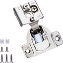Soft Close Cabinet Hinges, HTCELLE 50 Pack 25 Pair 1/2 Inch Overlay Self Slow Closing Door Hinges for Kitchen Cabinets, Face Frame Cabinet Concealed Hinges with Built-In Damper, 3 Way Adjustability