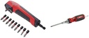 4932471274 Shockwave Impact Duty Right Angle Attachment 11 Piece & Universal Ratchet Screwdriver 10 in 1 Color E 0 W 0 V Multicoloured One Size