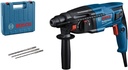 GBH 2-21 Hammer Drill (With SDS Plus, Incl. 3X SDS plus Drill Bits (6/8/10 Mm), Auxiliary Handle, Machine Cloth, Depth Stop, in Carrying Case)