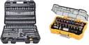 Mechanics Tool Set, SAE and Metric, 1/2, 1/4, 3/8 Drive Sizes, 192-Piece (DWMT75049) & DT7969-QZ, 32 Piece XR Professional Magnetic Screwdriver Bit Accessory Set, Yellow