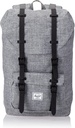 Herschel Little America Laptop Backpack, Raven Crosshatch/Black Rubber/3M Insert, Mid-Volume 17.0L