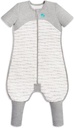 Love to Dream Organic Toddler Wearable Blanket W/Footies (6-12 Mo.), Super Soft Sleeping Sack, 1.0TOG White