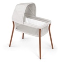 Chicco Lullago® Anywhere LE Portable Bassinet, Space-Saving Baby Bassinet with Canopy, Waterproof Mattress and Fitted Sheet, Travel Bassinet for Baby Includes Carry Bag | Serene/Beige
