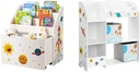 SONGMICS Kids Bookcase and Toy Organizer Bundle (2 Items)