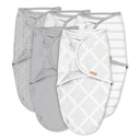 Swaddleme Original Swaddle – Size Small, 0-3 Months, 5-Pack (Grays for Days )