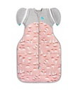 Love to Dream Swaddle up Transition Bag Warm 2.5 TOG, Pink Silly Goose, Large 19-24Lbs, Patented Zip-Off Wings, Gently Help Baby Safely Transition from Being Swaddled to Arms Free before Rolling