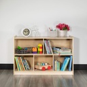 Flash Furniture Hercules Series Wooden 5-Section Classroom Storage Cabinet, School Classroom Storage Cabinet with 5 Cubbies, 24" H X 36" L, Natural
