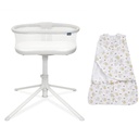 HALO 3.0 Bassinest Swivel Sleeper and 100% Cotton Sleepsack Swaddle, Lions, Small (Bundle)