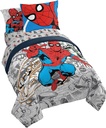 Marvel Spiderman Spidey VS 7 Piece Full Size Bed Set - Includes Comforter & Sheet Set Bedding - Super Soft Fade Resistant Microfiber (Official Product)