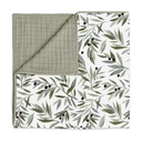 Babyletto 100% Organic Cotton Quilt, Gots-Certified, 3-Layers of Ultra-Soft and Breathable Muslin - Olive Branches
