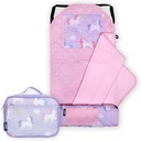 Wildkin Kids Lunch Box Bag Bundle with Modern Nap Mat (Unicorn)