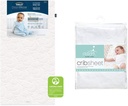 HALO Dreamweave Breathable Mesh Baby Crib Mattress and Aden + Anais Essentials Classic Crib Sheet, White