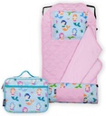 Wildkin Kids Lunch Box Bag Bundle with Modern Nap Mat (Mermaids)