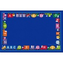Children'S Factory Learning Carpets Myvalue 108"X72" Caravan of Cars Rectangular Alphabet Rug, Preschool Kids/Baby ABC Carpet, Daycare Furniture & Playroom Décor, Multi (LC7006)