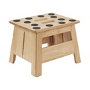 Ecr4Kids Folding Step Stool with Handle, Kids Furniture, Natural