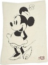 Barefoot Dreams Cozychic Unisex Classic Minnie Mouse Baby Blanket Disney Series-Cream/Carbon