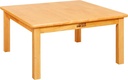 Ecr4Kids 30In X 30In Square Hardwood Table with 14In Legs, Kids Furniture, Honey